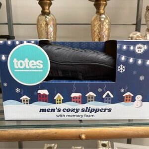 Deafoam Men's Cozy Slippers with Memory Foam NEW in Box Size 8/9 Medium